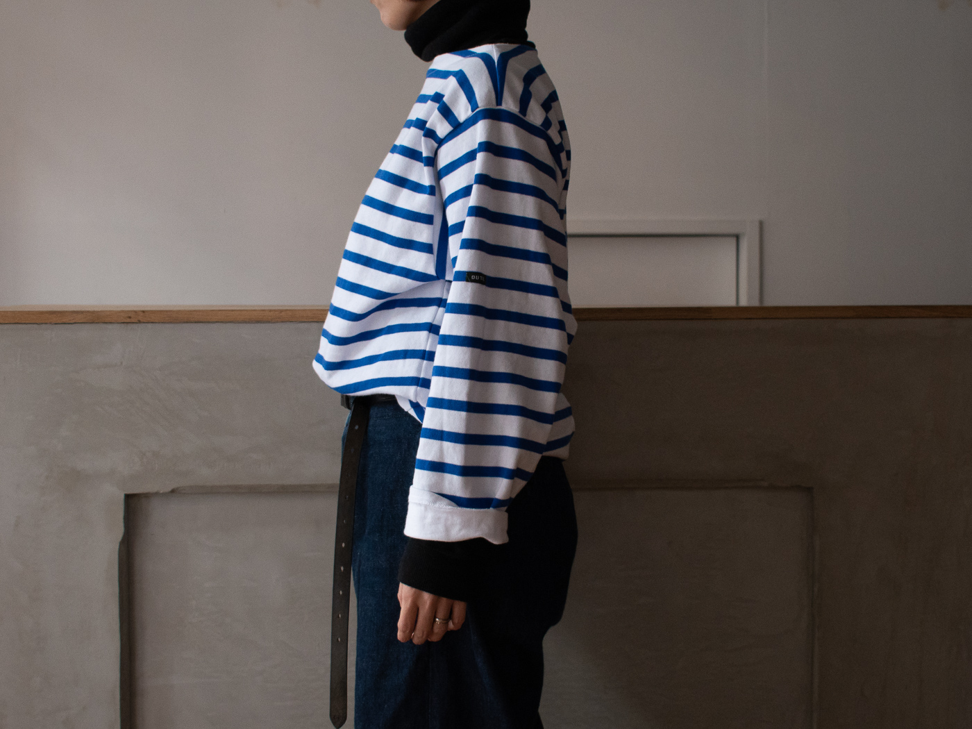 OUTIL / TRICOT NAY (DEAD STOCK FRENCH NAVY FABRIC) | PEOPLE | ピープル