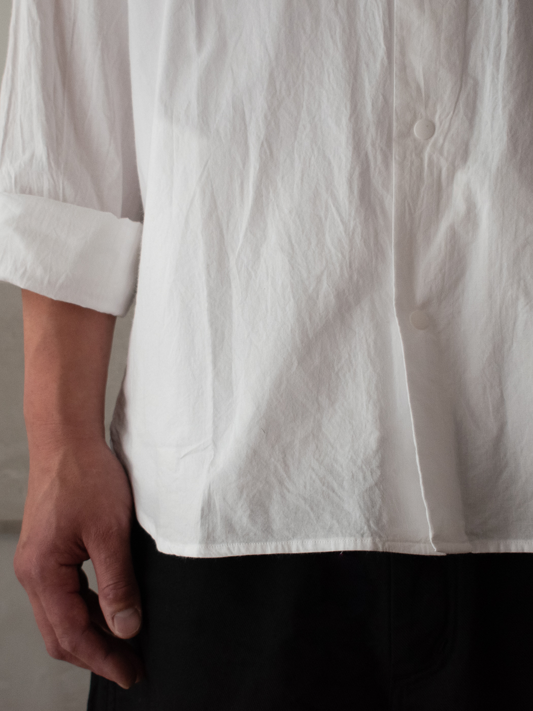 コンフォートシャツ リラックス ロング col.White | PEOPLE | ピープル
