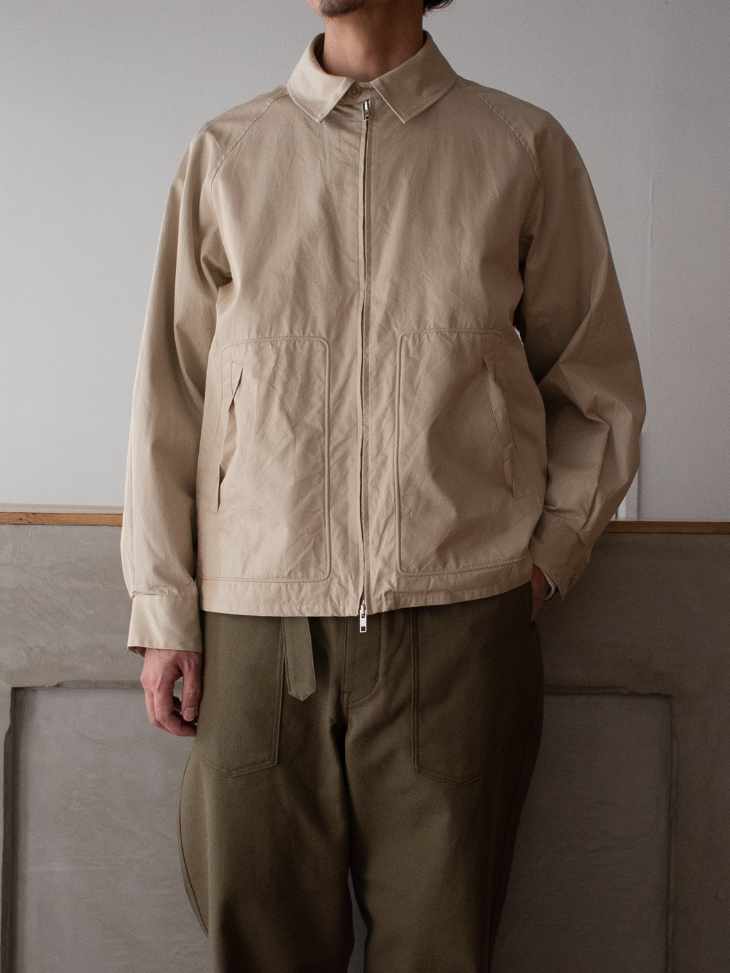 UNISEX S/M phlannel sol harrington jacket - 通販 - www.gaia