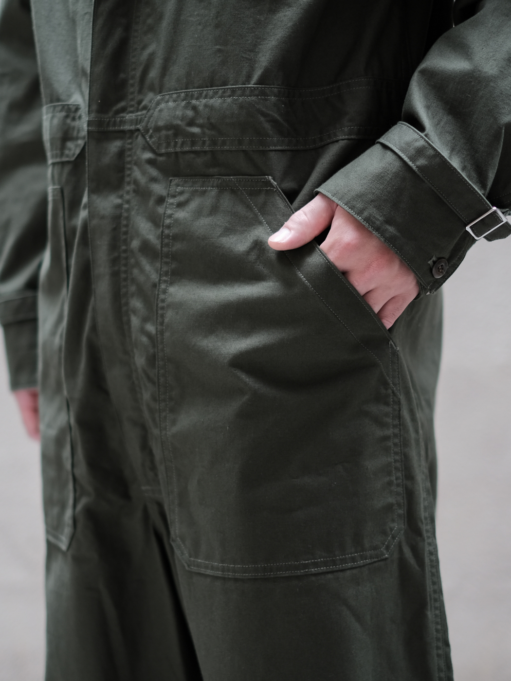 AVIATOR JUMPSUIT col.Forest | PEOPLE | ピープル
