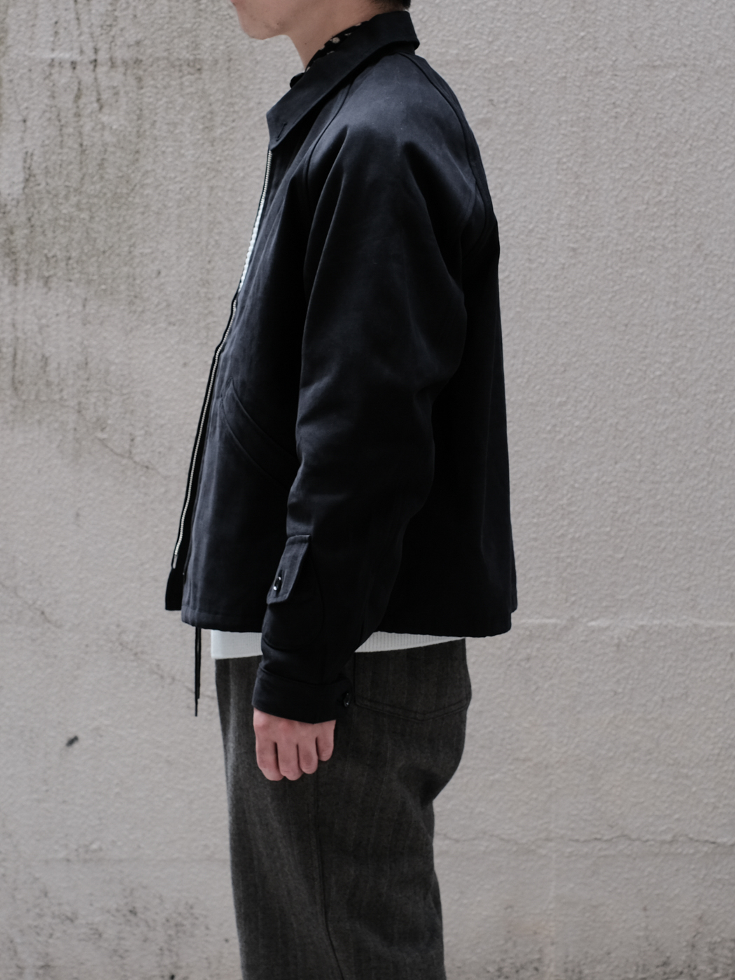 DUCK CLOTH SPORTING JACKET col.Ink Black | PEOPLE | ピープル