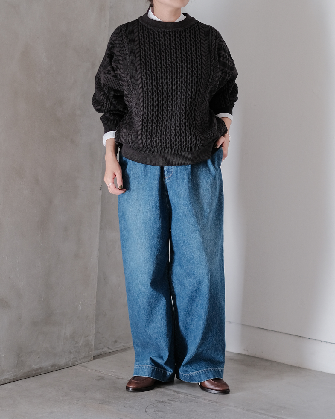 Fubuki Knit col.Black | PEOPLE | ピープル