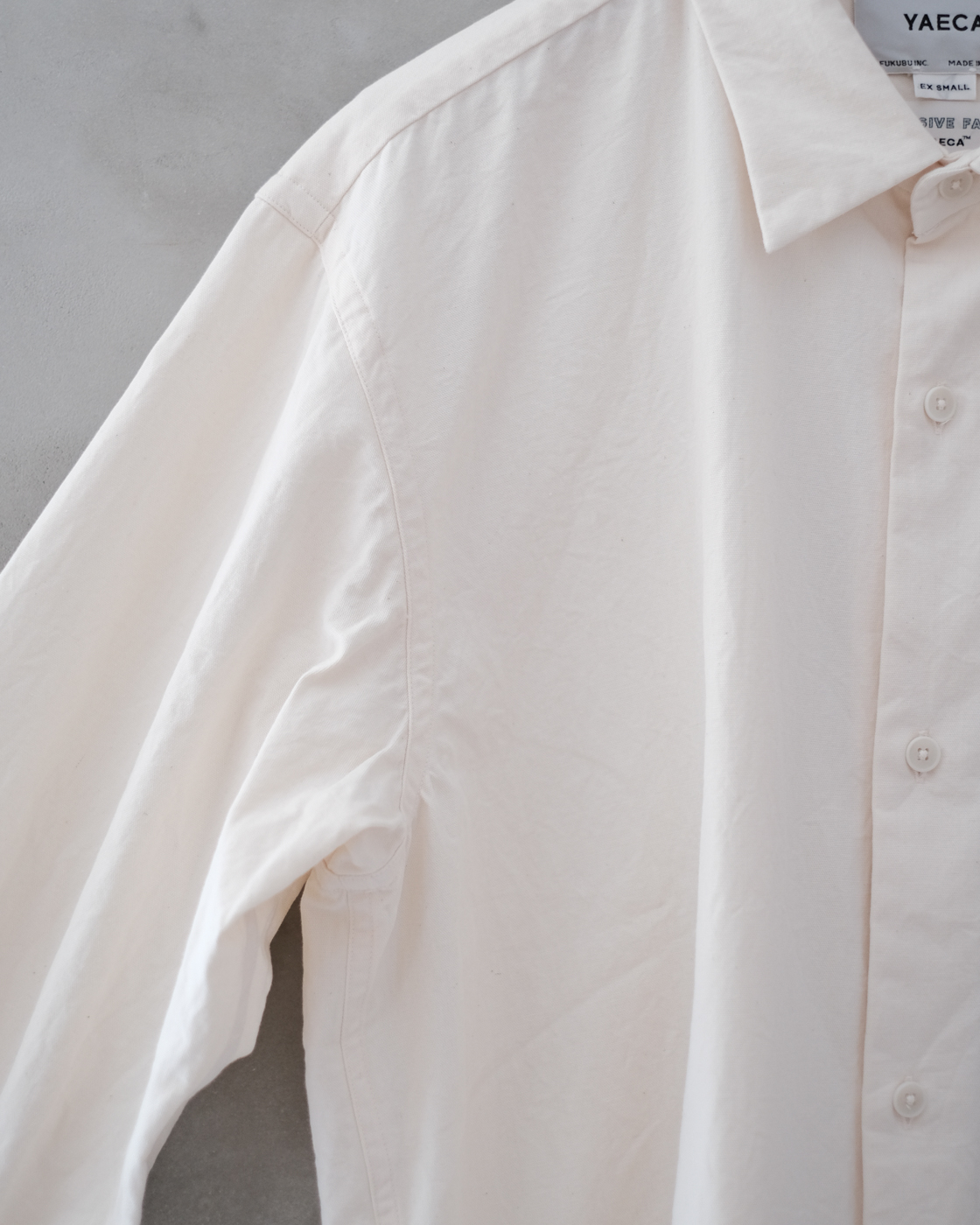 Oxford Button Wide Shirt (Unisex) col.Natural | PEOPLE | ピープル