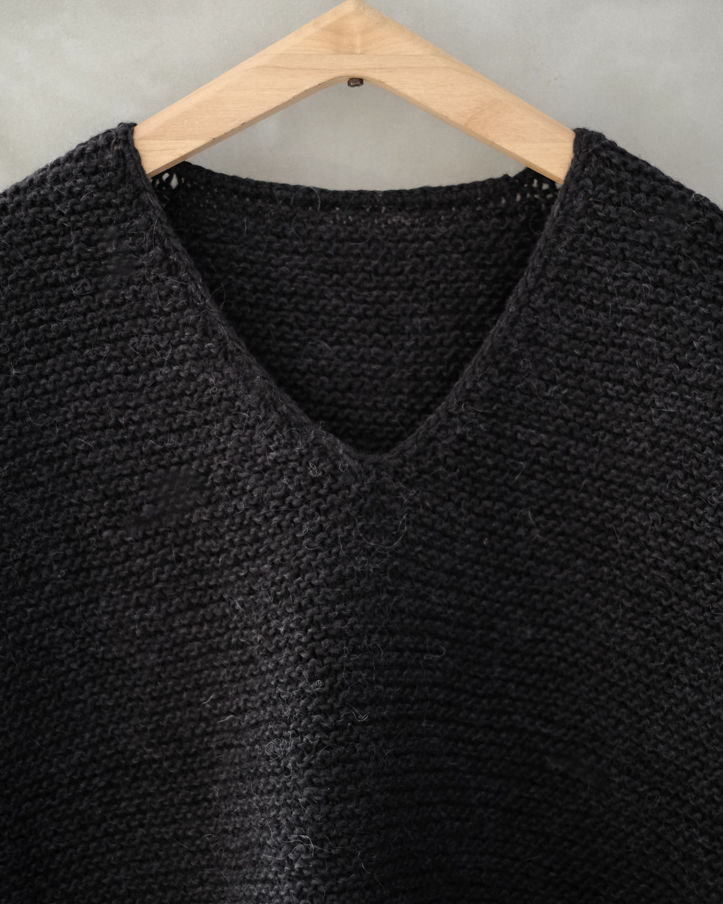 アルパカウール ハンドニット ベスト col.Black | PEOPLE | ピープル