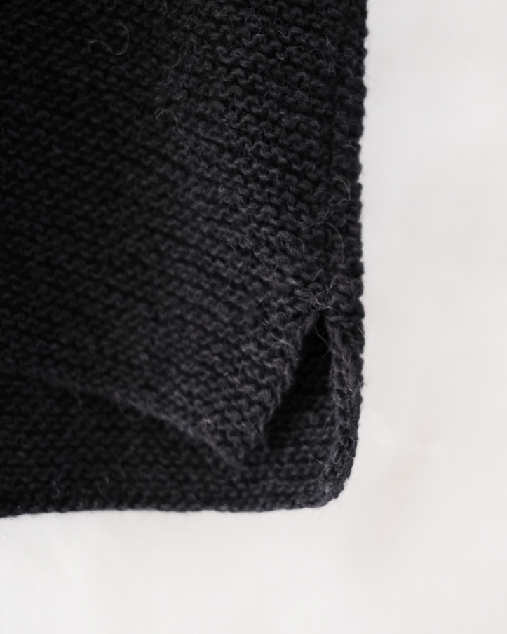 アルパカウール ハンドニット ベスト col.Black | PEOPLE | ピープル