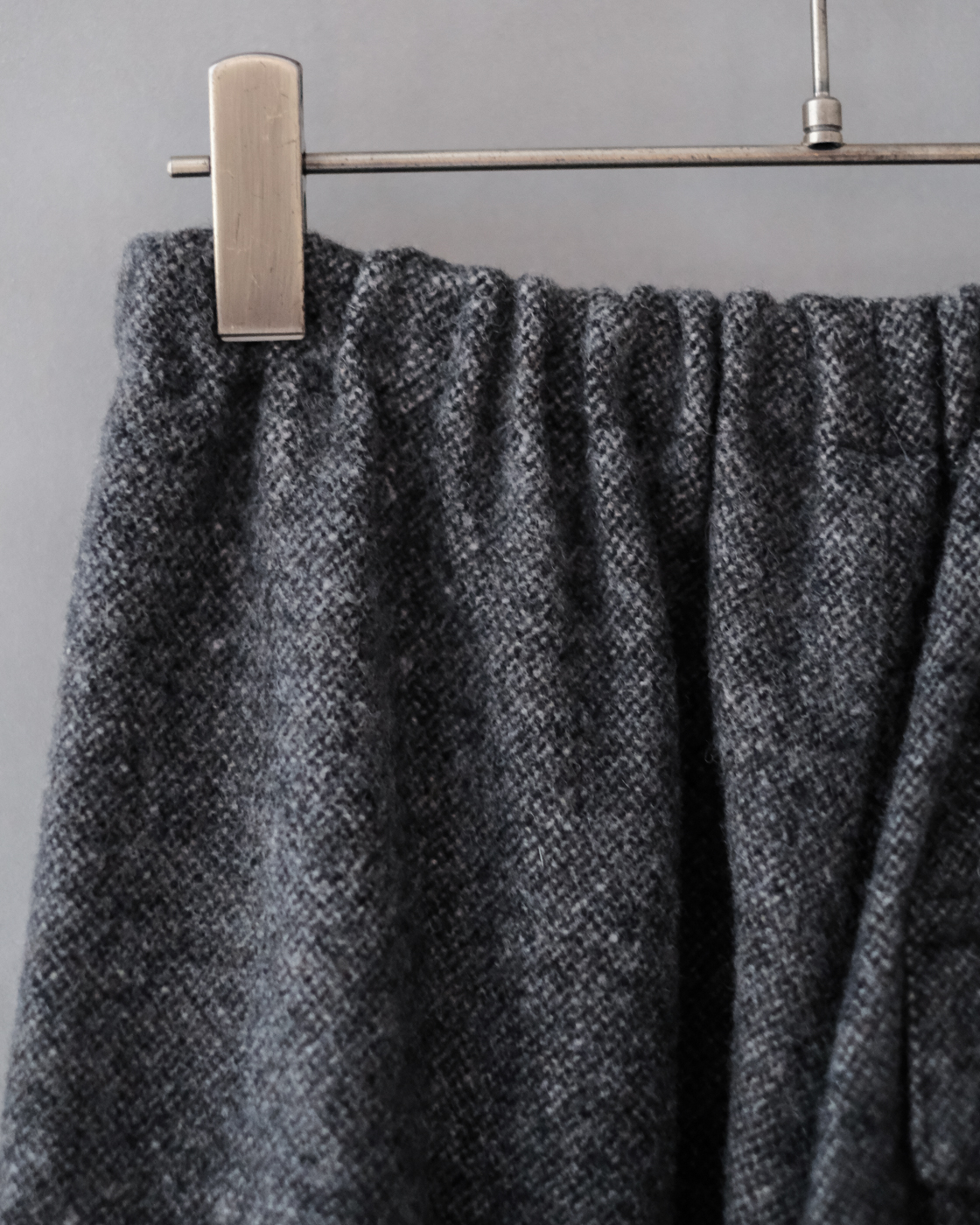 ソフトメルトン ワイドパンツ col.Gray | PEOPLE | ピープル