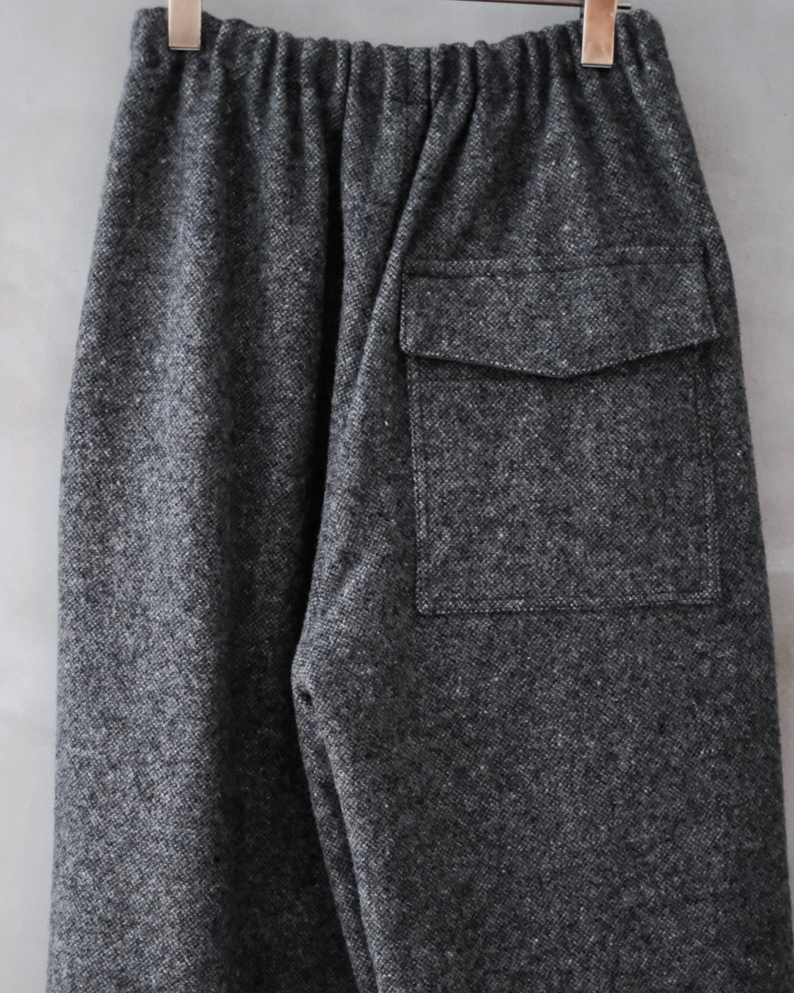 メル32195 ソフトメルトン ワイドパンツ col.Gray | PEOPLE | ピープル