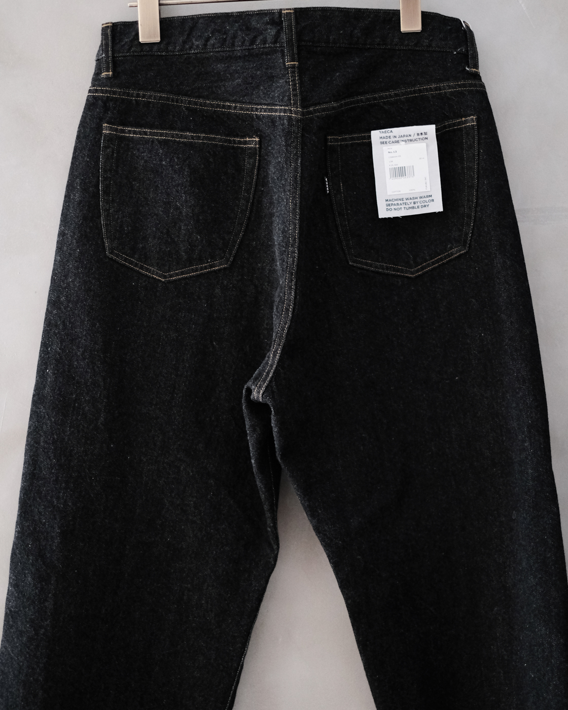 13-13B デニムワイドストレート(Men's) col.Black | PEOPLE | ピープル