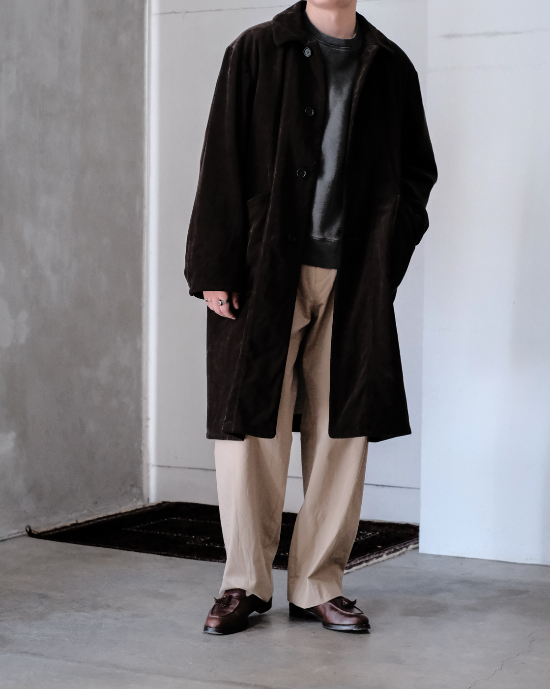 Duster Coat (Unisex) col.D.Olive