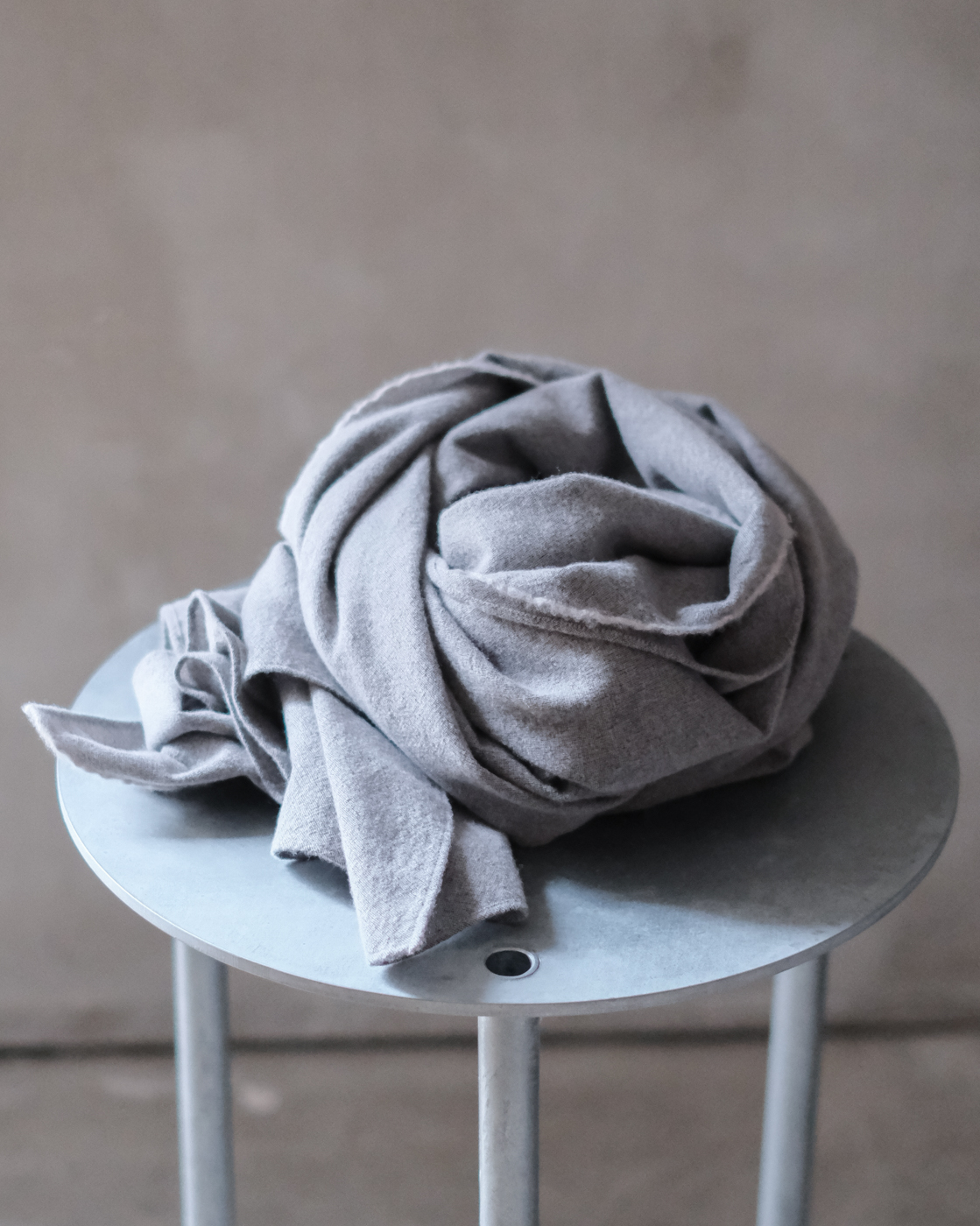 Cotton Wool Stole col.Light Gray Cotton Wool Stole col.Light Gray